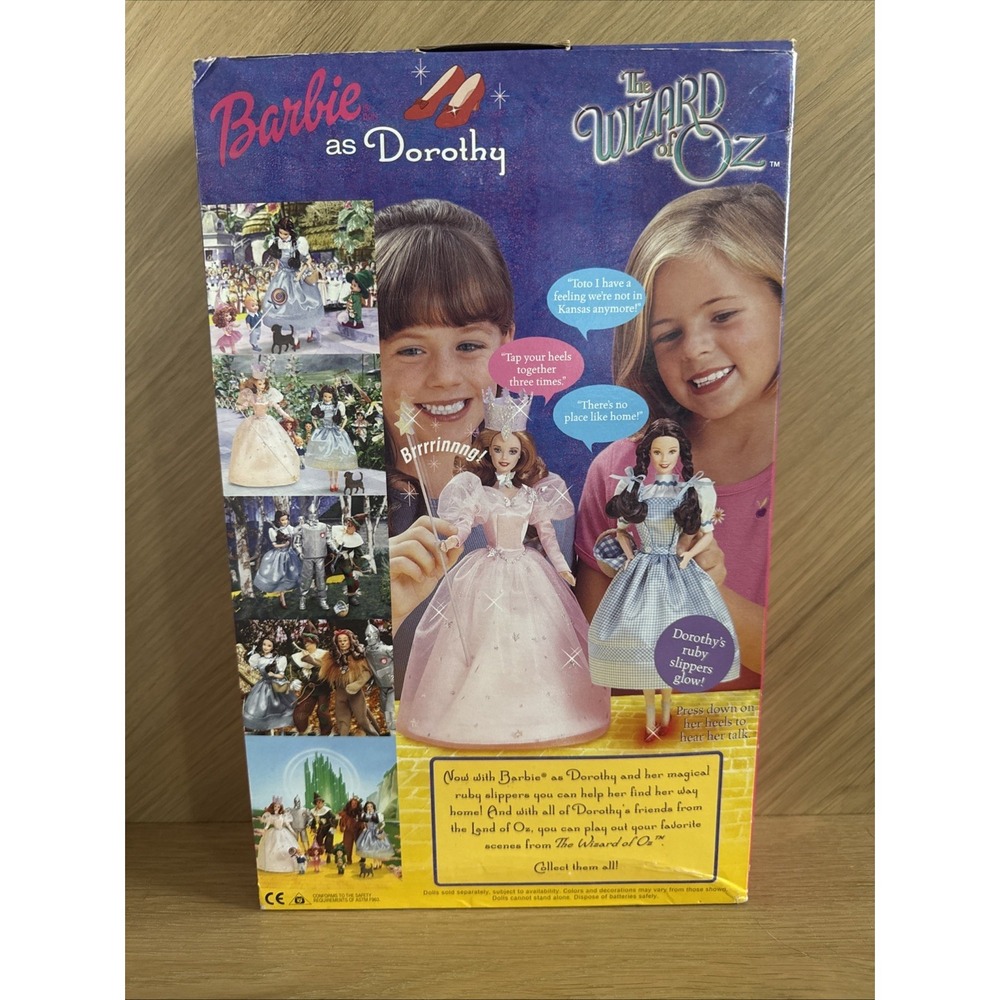 Barbie as Dorothy Wizard‎ of Oz 1999 Mattel Talking Light Up Ruby Slippers - Picture 8 of 16